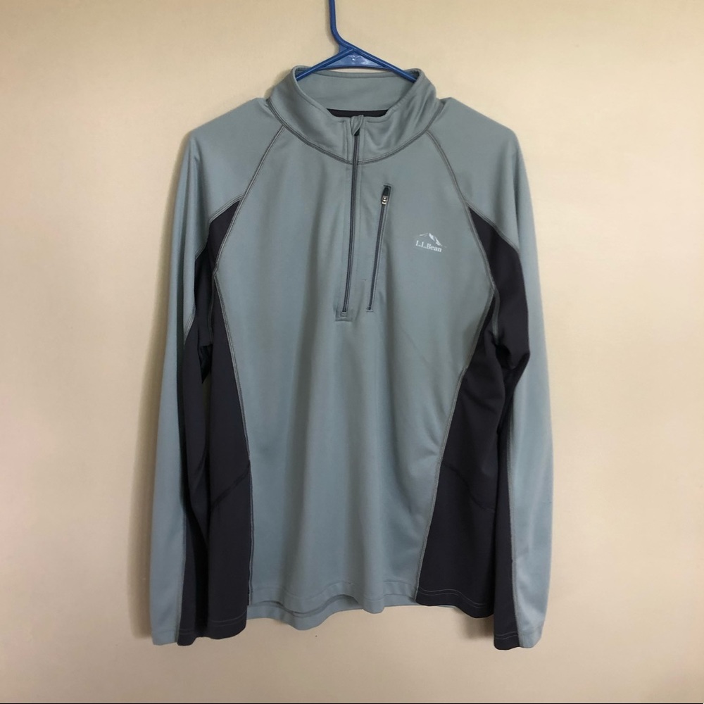 Men’s LLBean quarter zip up pull over large